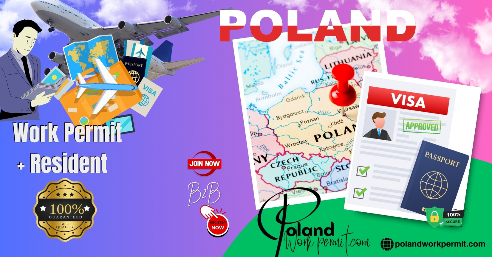 How to Apply for a Work Permit, Student Visa, Business Visa, Investor Visa, and Resident Card Visa from Iran to Poland?